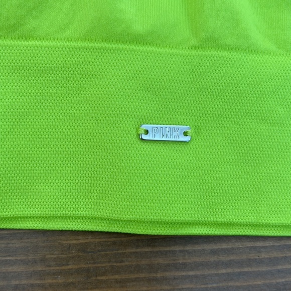 Pink active Victoria’s Secret one shoulder bra L NWT - Picture 3 of 5